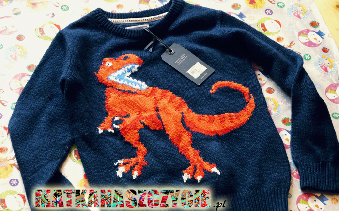 Sweter dinozaur