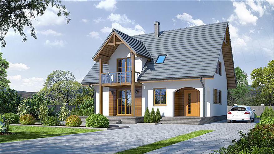 Projekt domu Grabie Nowe 3 KRP1507